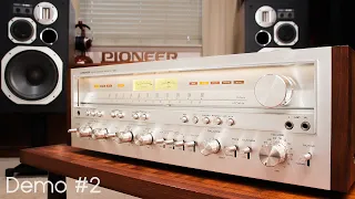 Pioneer SX-1250 Vintage Monster Stereo Receiver Demo, S-910 Speakers - "Angie"