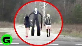 TOP 5 REAL SLENDERMAN  CAUGHT ON CAMERA & SPOTTED IN REAL LIFE!