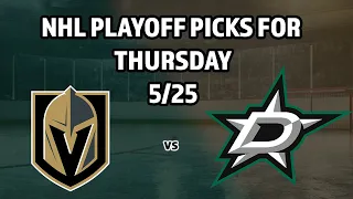 NHL Playoff Picks | Vegas Golden Knights vs Dallas Stars Game 4 Predictions | Puck Time May 25