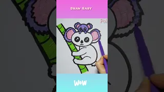 Koala Drawing | How To Draw Cute Animals Koala Easy #shorts #ytshort #animalsdrawing #drawing