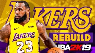 Lebron James Los Angeles LAKERS REBUILD! NBA 2K19