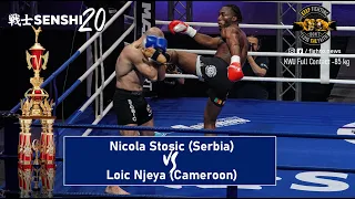 SENSHI 20: -85kg, Nicola Stosic (Serbia) vs  Loic Njeya (Cameroon) | KWU FULL CONTACT