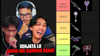 GUA SURUH RATING SENJATA LEGENDS DENGAN PEMENANG SENJATA MALAH DI TANTANG ! PART 1