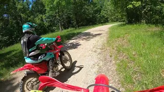 JG Ride 192 Following uncle Matt on his new 2023 Honda CRF250F - He keeps turning down the dead end.