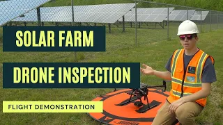 Drone Solar Farm Inspection - Flight Demonstration