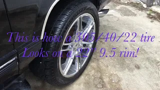 305/40/22 tire on a 8.5 rim