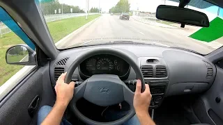 2007 Hyundai Accent 1.5L (102) POV TEST DRIVE