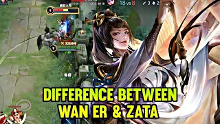 DIFFERENCES OF WAN ER AND ZATA - HONOR OF KINGS