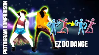 PICTOGRAM COMPARISON - EZ DO DANCE | JUST DANCE WII X UNLIMITED (JAPAN)