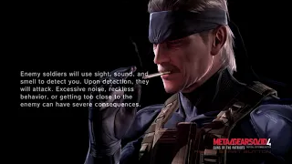 Metal Gear Solid 4 Installing/Press Start Screen | 1 Hour | Free Use For Live Wallpaper - 4K