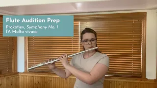 Flute Audition Prep, Flute Excerpt: Prokofiev, Symphony No. 1