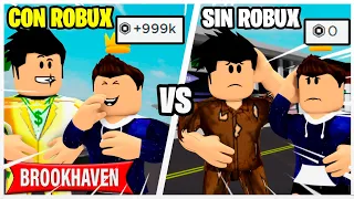 PADRE CON ROBUX vs PADRE SIN ROBUX en BROOKHAVEN - Roblox YoSoyLoki