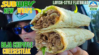 Subway® Baja Chipotle Cheesesteak Wrap Review! 🧀🥩| NEW Subway® Lavish Wraps | theendorsement