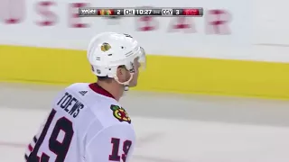 Jonathan Toews Goal vs CGY 12-31-17