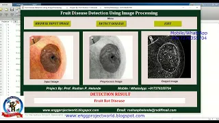 Fruit Disease Classification With Source Code Fruit Disease Prediction Using Matlab Project Code