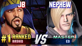 SF6 ▰ JB (#1 Ranked Rashid) vs NEPHEW (Ed) ▰ High Level Gameplay