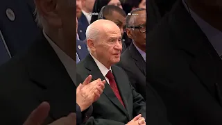 Erdoğan'ın Bahçeli'ye teşekkürü uzun süre alkışlandı