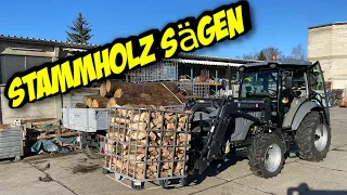 Stammholz sägen | FoTrak 504 | Husqvarna 545 | Selbst&Ständig