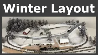 Making a Winter Layout in H0e Scale