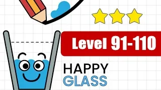 Happy Glass level 91 to 110 solution 3 stars | Happy Glass game walkthrough