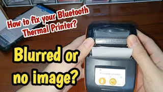 How To Fix Blurred or No Image Portable Bluetooth Thermal Printer | Senda