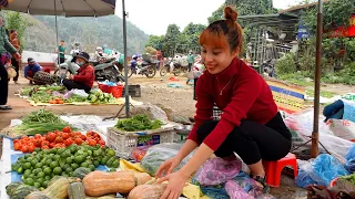 FULL VIDEO : 60 Day Harvest beans, tapioca, eggs, vegetables and bamboo shoots to sell at the market