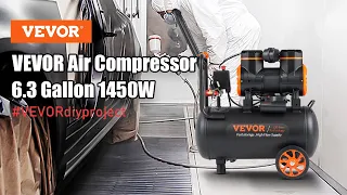 VEVOR 6.3 Gallon Air Compressor. Get ready to be prepared for any challenge!