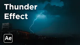 Realistic thunder lightning Effect in After Effects | #mondayfx
