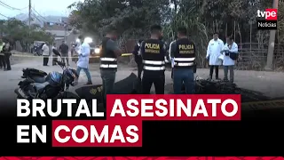 Comas: sicarios acribillan y prenden fuego a dos personas