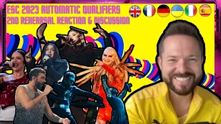 ESC 2023 2ND REHEARSAL 🇪🇸 🇩🇪 🇺🇦 🇫🇷 🇬🇧 🇮🇹 | BIG 5 & UKRAINE SECOND REHEARSAL | EUROVISION 2023