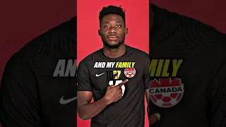 Alphonso Davies Thanked Canada🇨🇦 ❣️ #football #shorts