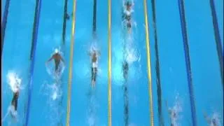 2009 WORLDS NBC M 200 fly F (Korzeniowski, Matsuda, Phelps above)