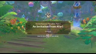 Secret Summer Paradise: Part 1 - An Invitation From Afar! [Genshin Impact][3.8 Event]