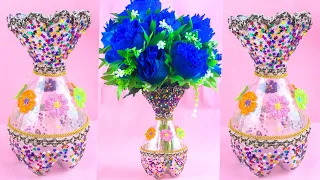 Plastic bottle flower vase making - Making Recycled PLASTIC BOTTLE Flower Pots - Best out of waste