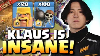 KLAUS attempts INSANE ARMIES against TH16 Bases while SYNTHE abuses GIANT ARROW! Clash of Clans