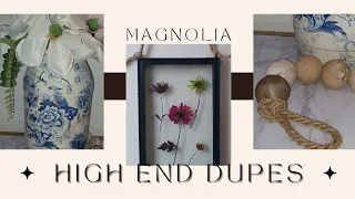 HIGH END DUPES DIY MAGNOLIA INSPIRED DIYS + HOW TO QUICKLY PRESS FLOWERS WITH AN IRON
