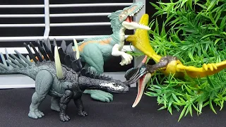 Jurassic World Dominion Ferocious Pack Dsungaripterus And Miragaia Figure Review And Unboxing