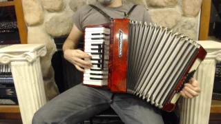 2421 - Red Weltmeister Stella Piano Accordion 26 40 LMM $595