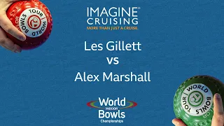 World Indoor Bowls Championship 2024 Les Gillett vs Alex Marshall - Day 15 Match 3