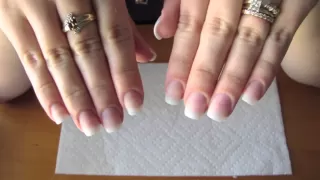 Adding length to your natural nail using tip extensions and gel polish