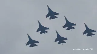 СУ-35С "Русские Витязи" Армия-2022 Суббота 20.08.2022  Дем полет
