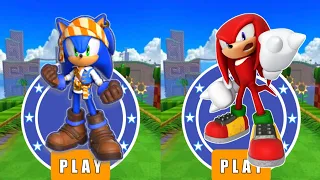 Pirate Sonic 🆚 Knuckles The Echidna | vs All Bosses Zazz Eggman - All 66 Characters Unlocked