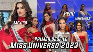 Miss Universo 2023 - Primer Desfile de México Nicaragua Perú Venezuela Colombia Guatemala Argentina