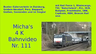 Bunter Güterverkehr in Duisburg, Boppard, Porz, Gemünden usw
