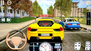 Driving School Sim | Ferrari License Test & Cyclist Accident | Racing Simulator