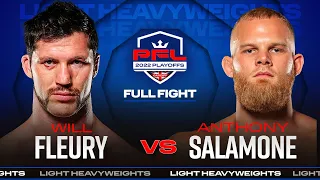 Will Fleury vs Anthony Salamone | PFL 8, 2022