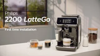 Philips Series 2200 LatteGo EP2231/40 Automatic Coffee Machine - How to Install and Use