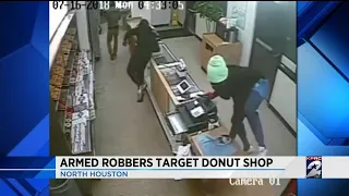 Armed robbers target donut shop