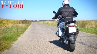 BMW R 1200 GS 2014 Akrapovic brutal exhaust sound + backfire