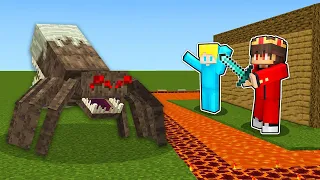 MUTANTEN SPINNE VS SICHERSTES HAUS! - Minecraft